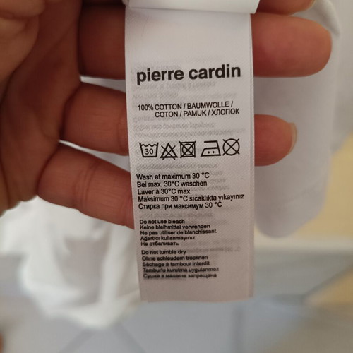 Pierre Cardin men's t-shirt XXL new, white, slim fit