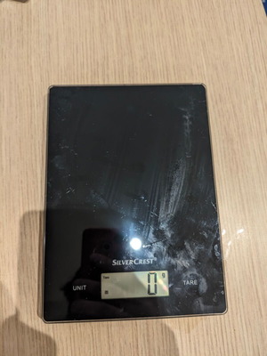 SilverCrest digital kitchen scale used