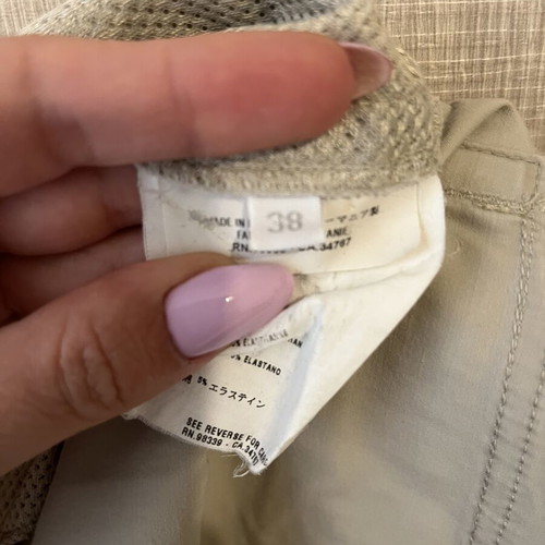 Prada women's beige pants size 38 used with pockets