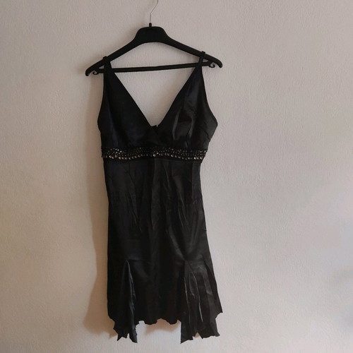 Grama satin dress like new, black, size L