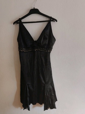 Grama satin dress like new, black, size L