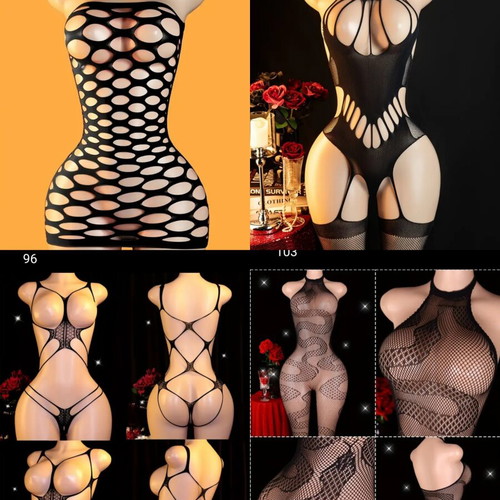 Sexy lingerie set of 4 pieces black, new