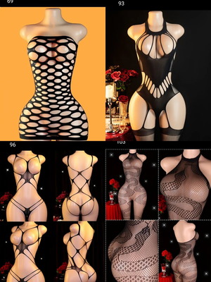 Sexy lingerie set of 4 pieces black, new