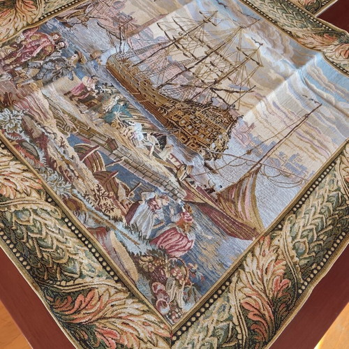 Vintage wall tapestry 90 x 90 cm new