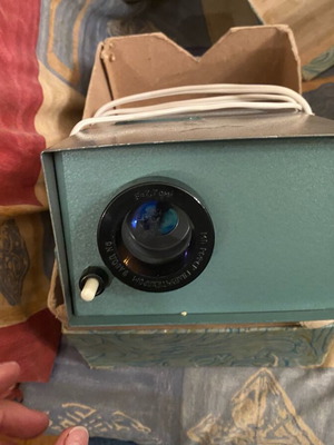 Vintage film projector used with children's movie film