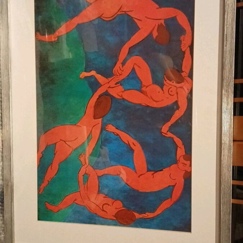The Dance Menri Matisse in wooden silver frame like new