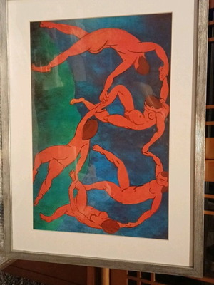 The Dance Menri Matisse in wooden silver frame like new