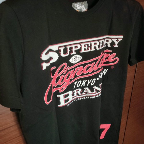Superdry T-shirt black size XL like new