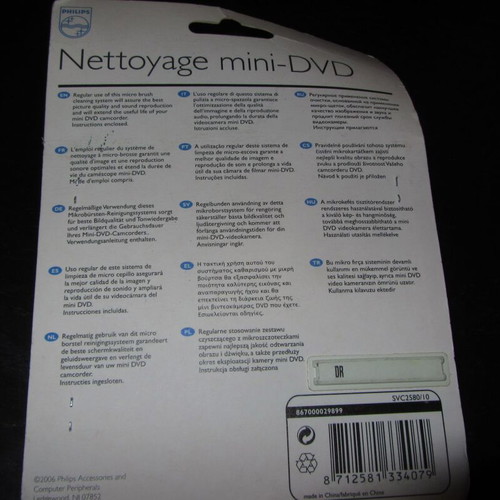 Philips Mini DVD Lens Cleaner like new, unused