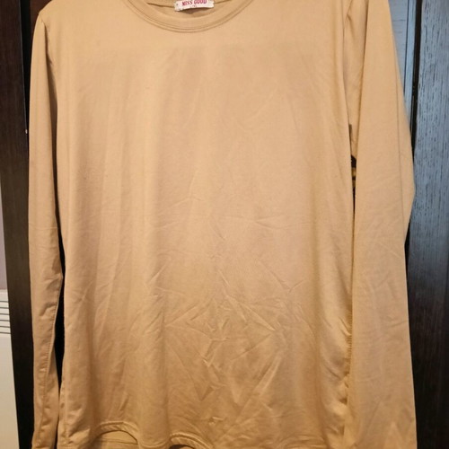 Women's thin long-sleeve shirt used, camel Miss June