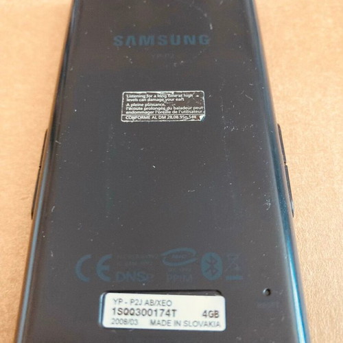 Samsung YP-P2J portable media player 4GB used, model 2008