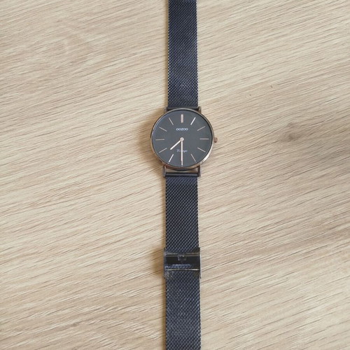 Oozoo Vintage wristwatch used, black and gold, for parts