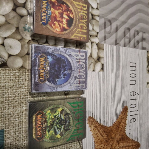 Wow World of Warcraft collectible 3 card decks new