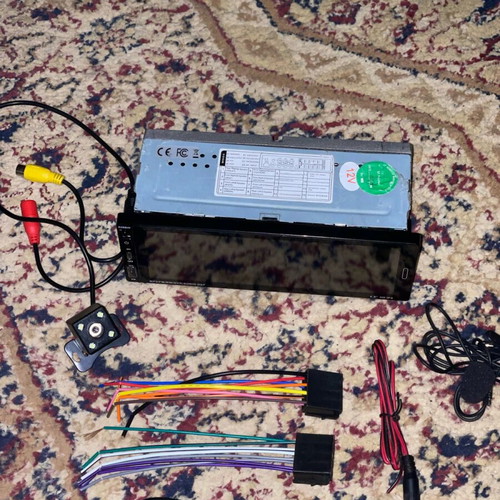 Car audio system used with screen, camera, and Bluetooth
