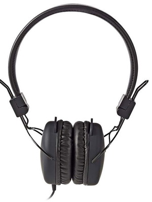 On-ear ακουστικά NEDIS HPWD1100BK με καλώδιο 1.20m σε μαύρο χρώμα