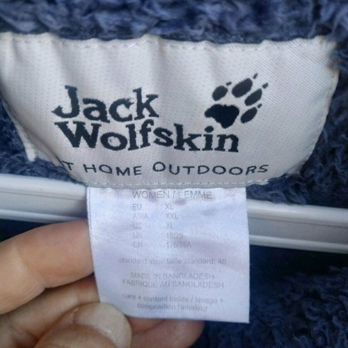 Jack Wolfskin women's long jacket used, black, size XL