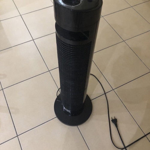 Low tower fan used with noise issue
