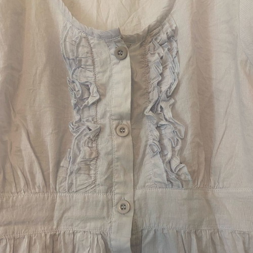 Blouse shirt used, size S, blue