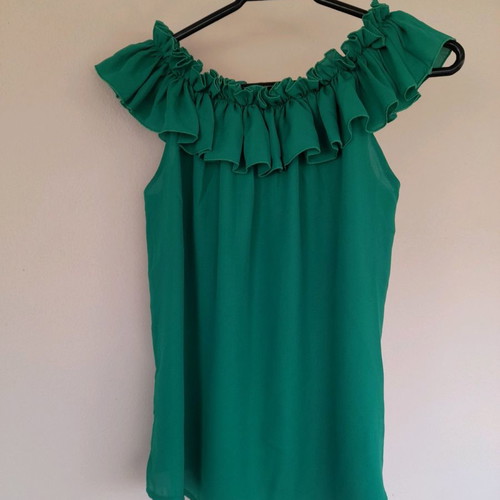 Vergi blouse new, green, one size