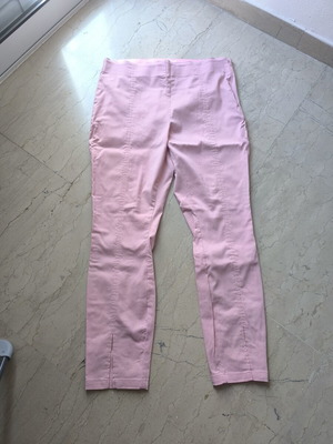 H&M XL summer elastic pants pink, new