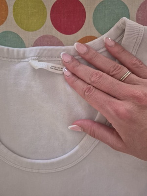 Zara white top used, size S