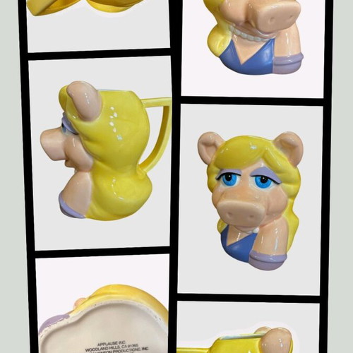 Vintage large ceramic Miss Piggy mug from Muppets Disney new