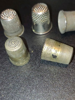 Thimbles used for sewing, pack of 5 pieces