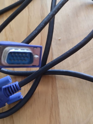 VGA 15 Pin Cable 1.5 Meters New, Male to Male