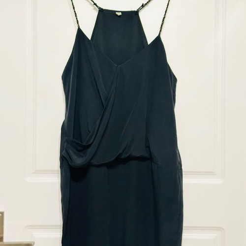 Iro Salt silk dress like new, black, size 2