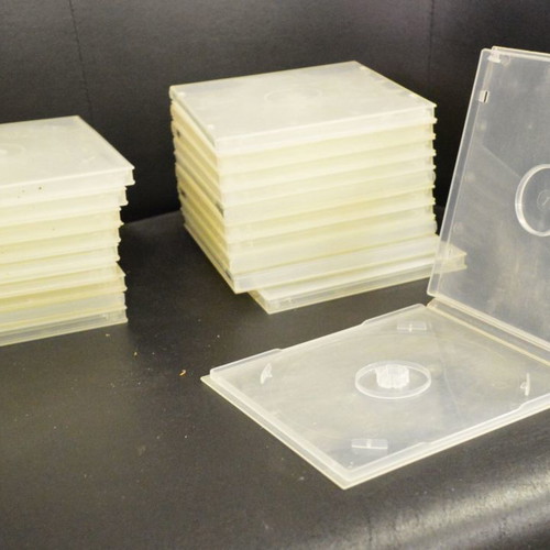 Plastic security cases for CD-DVD discs used, pack of 20