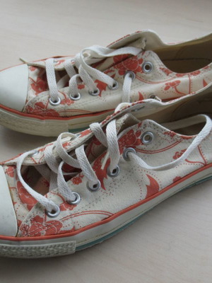 All Star Converse Παππούτσια, Μπεζ/ Πορτοκαλί, US 6+1/2, EU 39.5, Ελαφρώς Μεταχειρισμένα