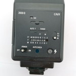 Vivitar 2600-D camera flash used