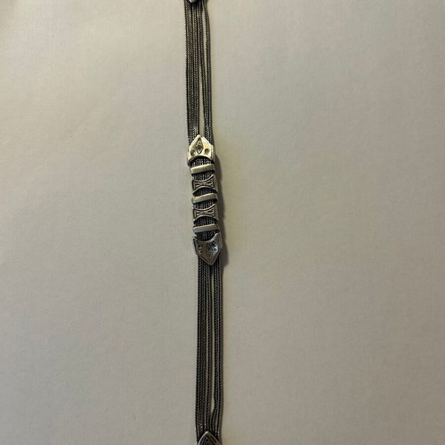 Silver and gold bracelet like new 925 and 22k