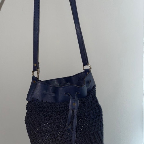 Handmade knitted crossbody bag new