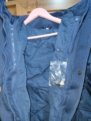 Blue medium jacket new with lining