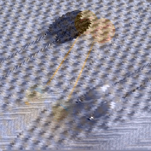 Σκουλαρίκια κρεμαστά μεταχειρισμένα, 4 ζευγάρια σε απόχρωση χρυσού