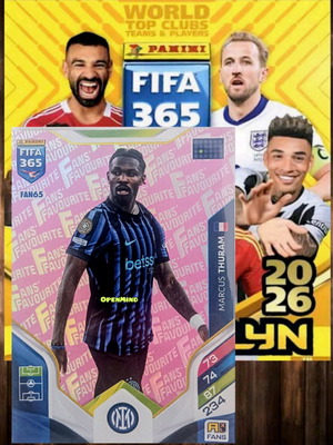 Κάρτα Thuram Pink Fans Favourite No65 FIFA 365 2026 Adrenalyn XL Inter Milan καινούργιο