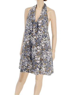 Cotton short dress L/XL new, gray and black