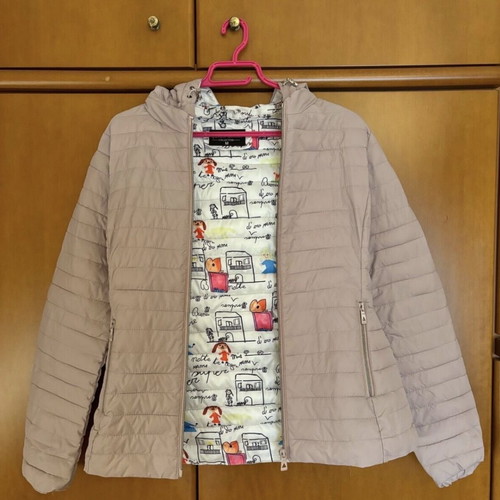 Light quilted jacket beige/pink like new