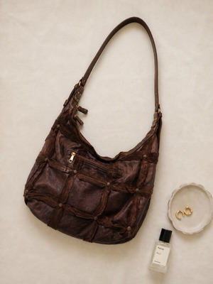 Vintage CivicoB brown leather shoulder bag
