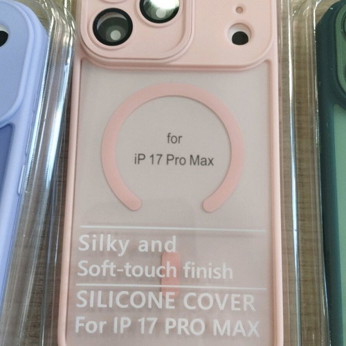MagSafe Cases for iPhone 17 Pro Max semi-transparent new with colored edges