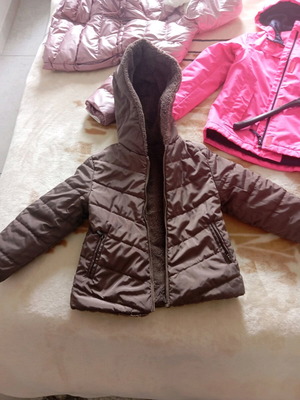 Mayoral jacket like new reversible with fur