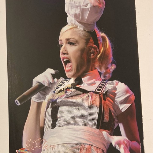 Gwen Stefani - Elli Kokkinou Insert Poster from magazine Afisorama In good condition Price 4 Euros