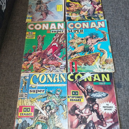 Super Conan comics used, set of 6 issues