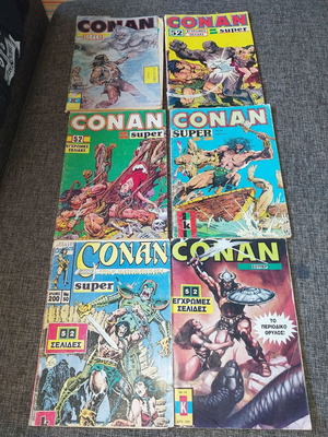 Super Conan comics used, set of 6 issues