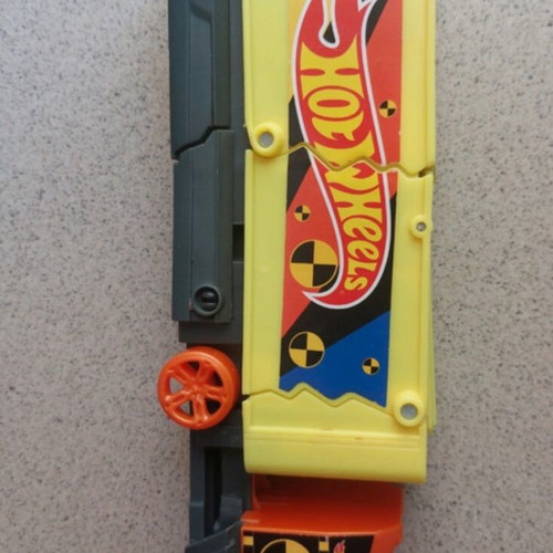 Hotwheel truck used that crashes and launches a car