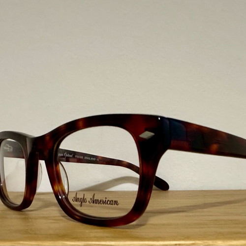 Anglo American Optical Knebworth eyeglass frame new brown tortoiseshell