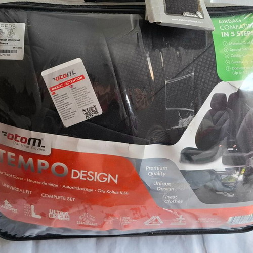 Otom Tempo Design Car Seat Covers Universal Fit Full Set 11pcs New