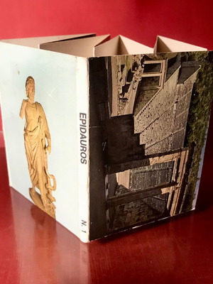 Epidaurus postcards used, booklet of 10, 8.5x11cm