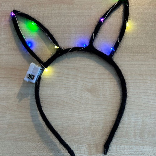 Carnival headbands with lights, crown and bunny ears